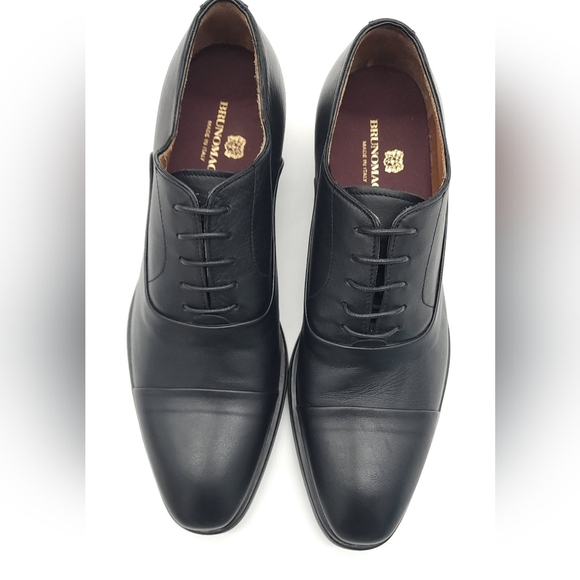 Bruno Magli Locascio Black Nappa Leather Cap Toe Oxford BM1LOCA0P Size 7.5 M - Picture 4 of 10